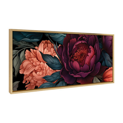 Drumheller Colourful Flower Framed Canvas Wall Art