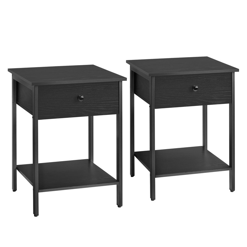 Angielina 40cm W Solid + Manufactured Wood Bedside Table