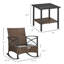 Ensemble de chaises berçantes Amira avec ensemble bistro à deux niveaux-2113342120