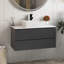 Meuble-lavabo flottant mural 36 po avec lavabo 36 po