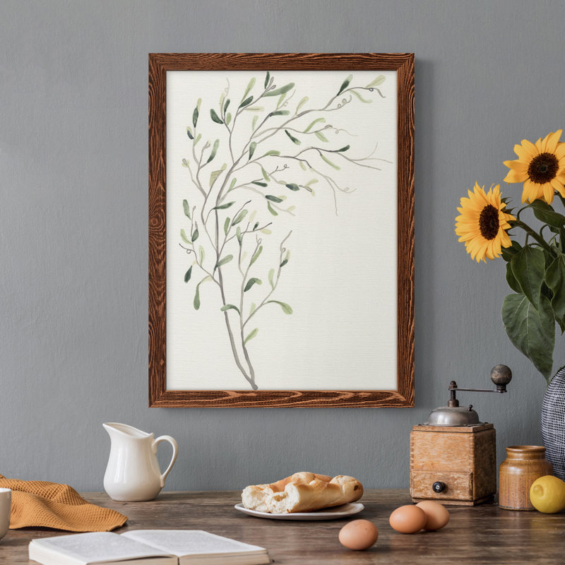 Spindle Sprig II - peinture sur toile encadrée, H 44 po x l 31 po x P 1 po, Érable