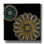  «Midnight Rosette 2» par Chariklia Zarris, art mural sur toile, 37 po x 37 po