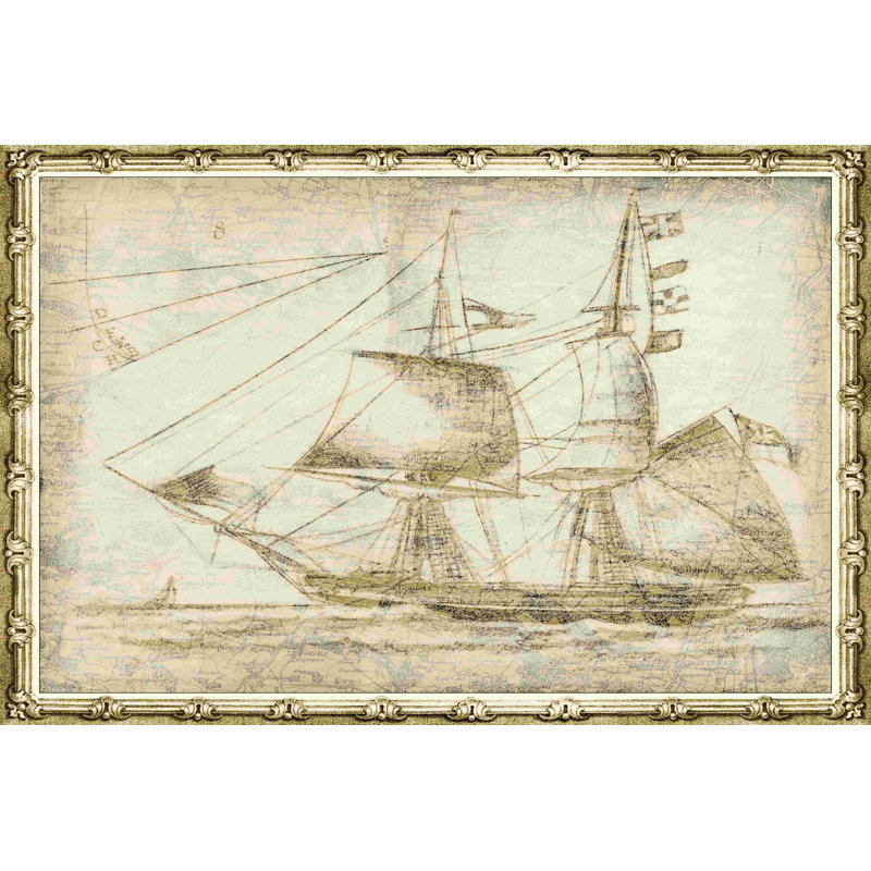 Bateau fantôme II, H 8 po x l 12 po