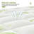  Bamboo Mattress Topper Protector with 8-16 Inches Deep Pocket, Elastic Fitted Cooling Mattress Pad Cover, Breathable, Hypoallergenic, Machine Washable-888191492-888191496