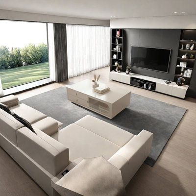 Table basse en cerisier massif avec base pleine