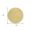 Tapis ivoire rond 8 po