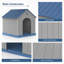 Niche pour chien en plastique toutes saisons-1673627379