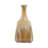 Cylindrical Tapered Ceramic Tall Flower Vase for Home Decor - Modern Glazed Vase for Living Room Table or Entryway Styling - Tan & Ivory-409003927