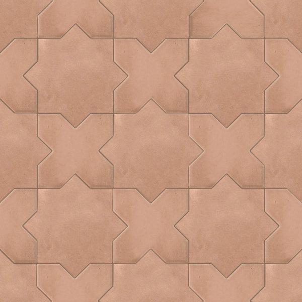 Star And Cross Porcelain Pattern Tile