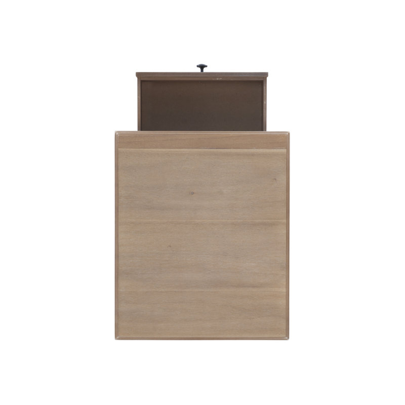Francine End Table with Storage, Natural