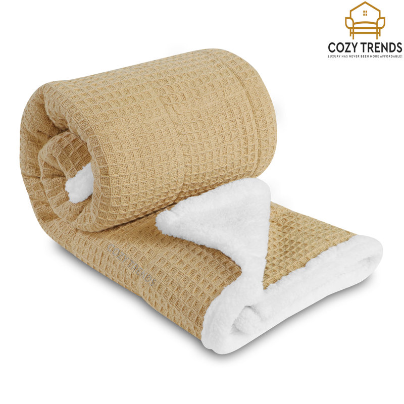 Couverture pour bébé en coton, Beige