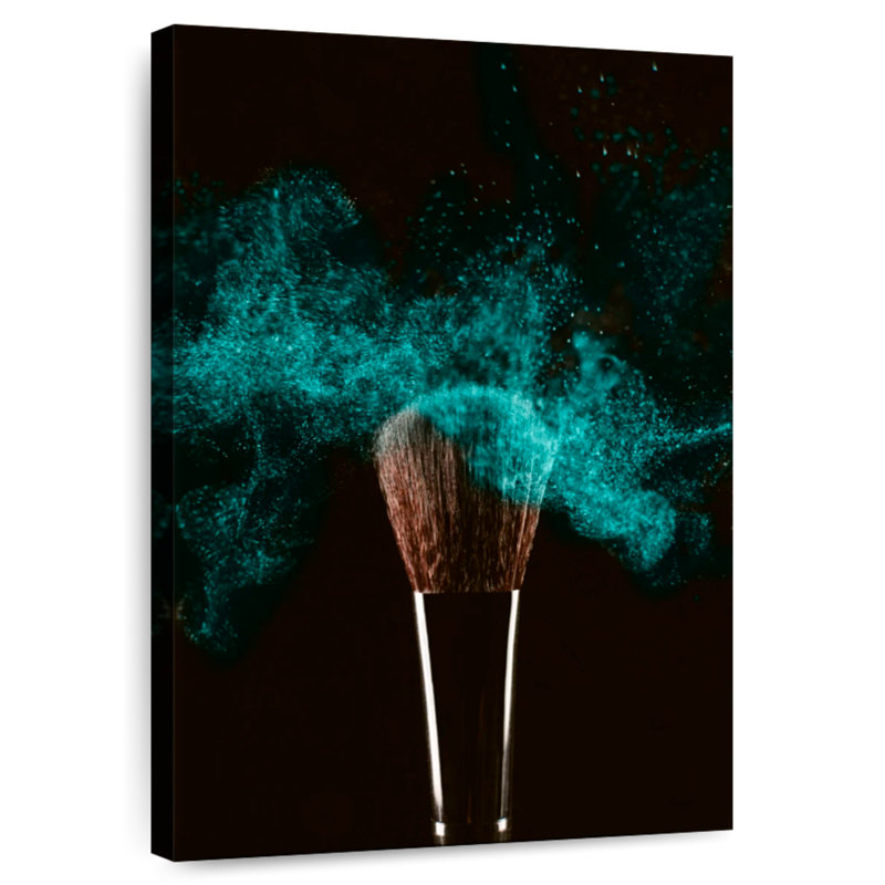 Shuttleworth Turquoise Makeup Powder, 36" H x 24" W