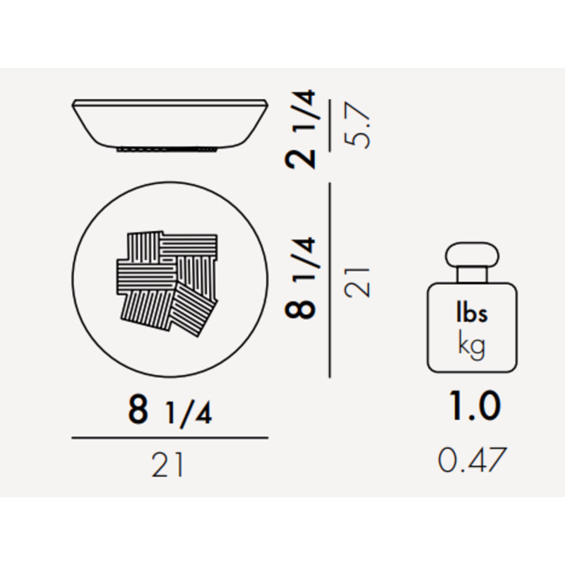 Trama Melamine Soup Bowl, Charcoal