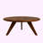 Handmade Walnut Solid Wood Coffee Table-109670471