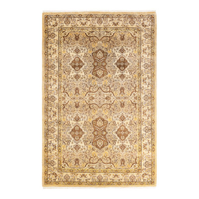 Mogul One-of-a-Kind 5' 2" X 7' 10" 2000s Wool Area Rug Yellow