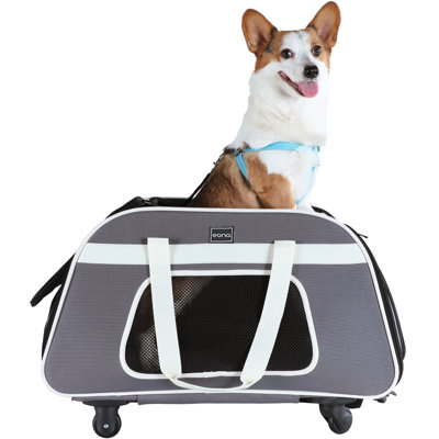 Sac de transport pour animaux avec roulettes amovibles