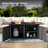 Zaccai 64" Patio Rectangle Expandable Propane Fire Pit Table (55000 BTU)