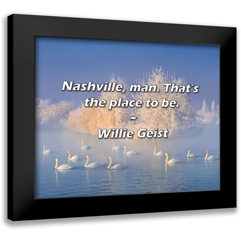 Citation de Willie Geist: Nashville, man. C’est l’endroit idéal.