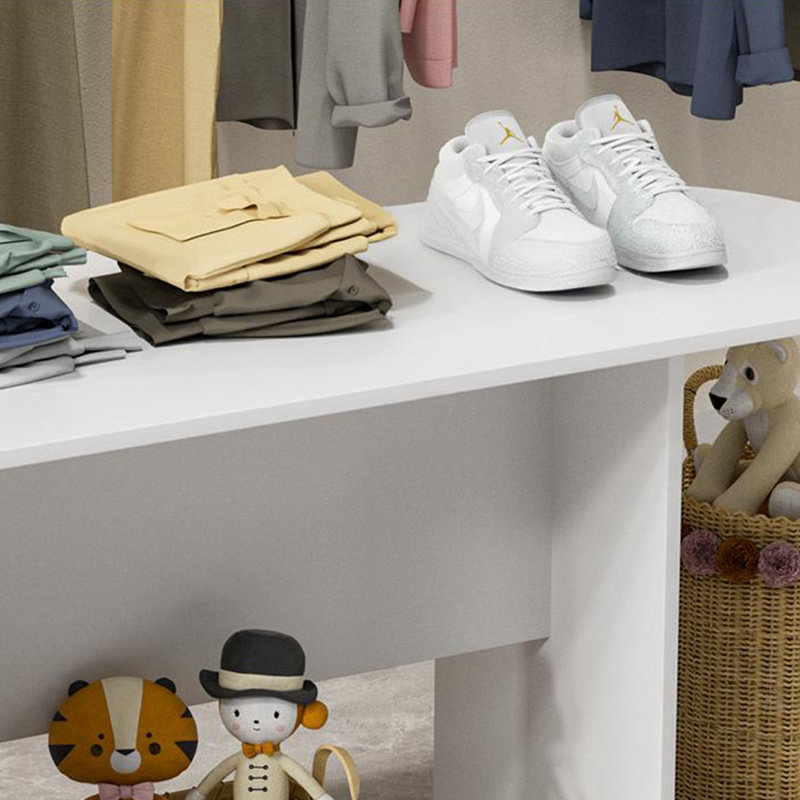 Table de présentation créative pour magasin de vêtements, Blanc