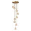 Disc Staircase Swirl Cluster Crystal Pendant Light-1730170763