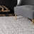 Okan Solid Shag Power Loom Performance Gray Rug-1235591826