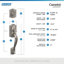 Camelot Handleset with Single Cylinder Deadbolt and Georgian Door Knob and Rosette-1491995530-1492031902-1492032303