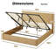 Lit avec rangement Zora Farmhouse Lift