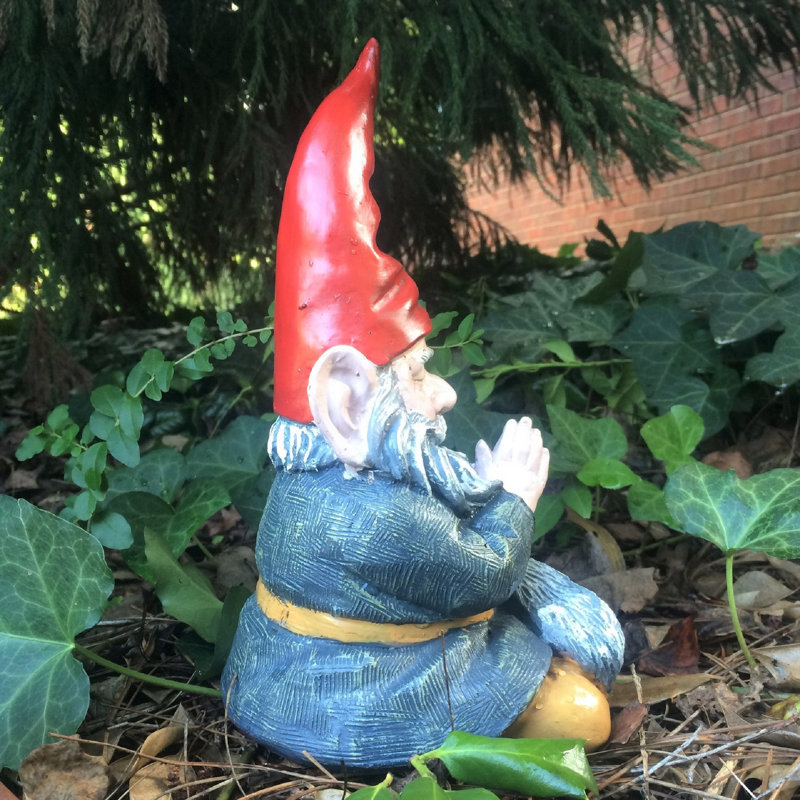 Old World Gnomes Meditating ZEN "Mordecai" Gnome Garden Statue