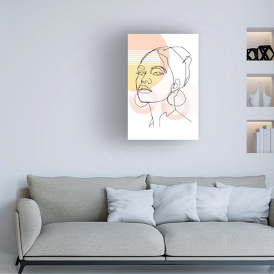 Wrought Studio™ Cartissi One Liner Lady II Canvas Wall Art WAG37733