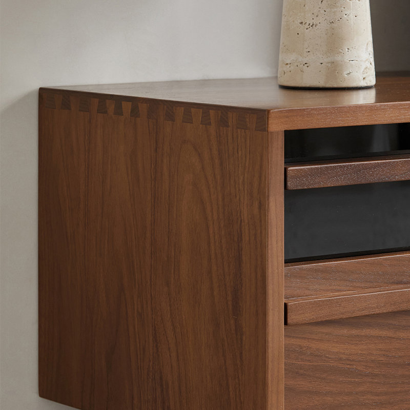 Meuble télé classique de style rétro, 82.68"