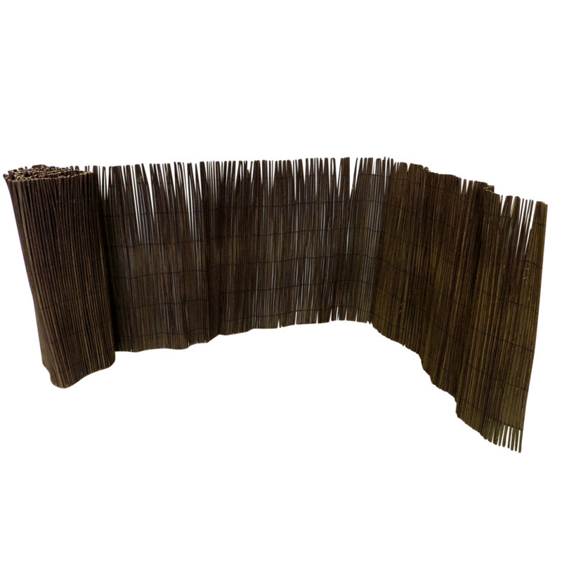 Rolled Willow Border Fence, 3 ft. H x 14 ft. W