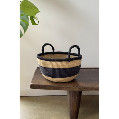 Handwoven Bolga Basket - Round