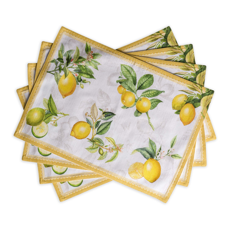 Cotton No Pattern Rectangle Placemat