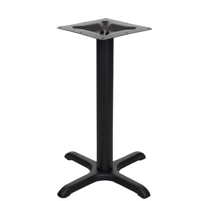 BFM Seating 22x22" Cross Table Base, Dining Height