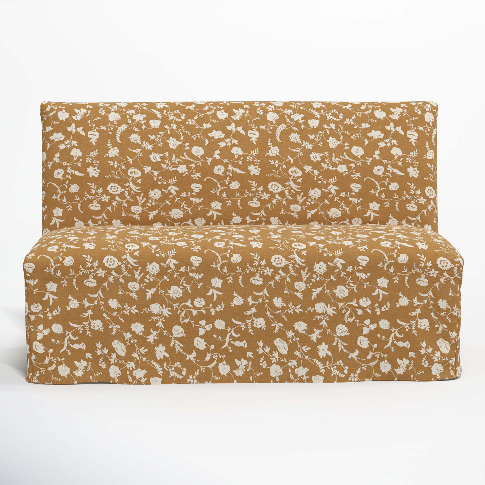 Silvia 57" Dining Bench, Robina Floral Ochre