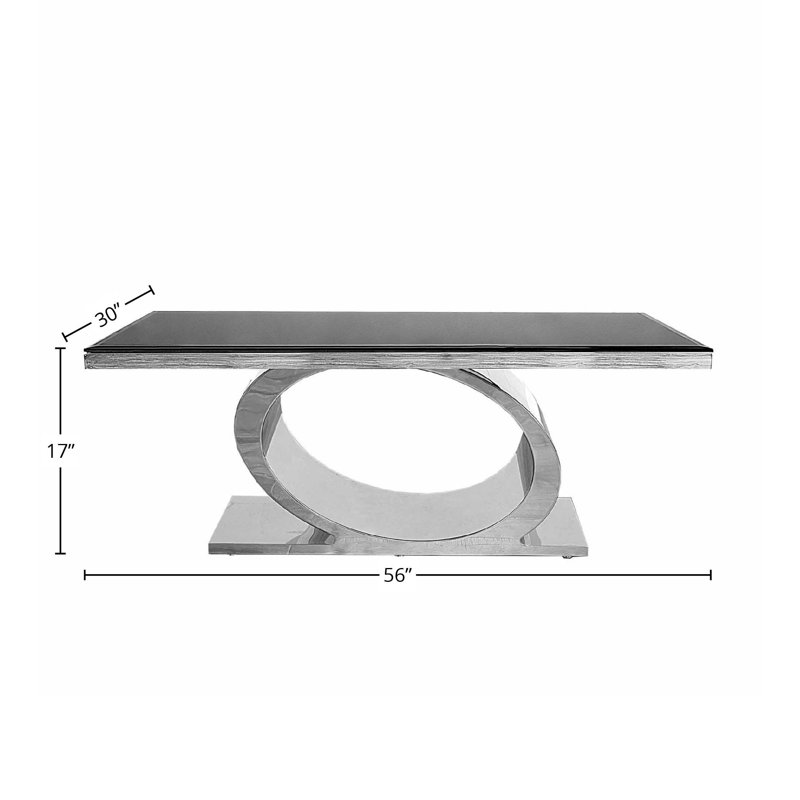 Table basse à piédestal, Argent
