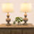 Brigands USB Table Lamp Set - Rustic Lamps with USB Charging Ports and LED Bulbs Included