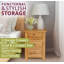 Farris 43cm W Solid Wood Bedside Table