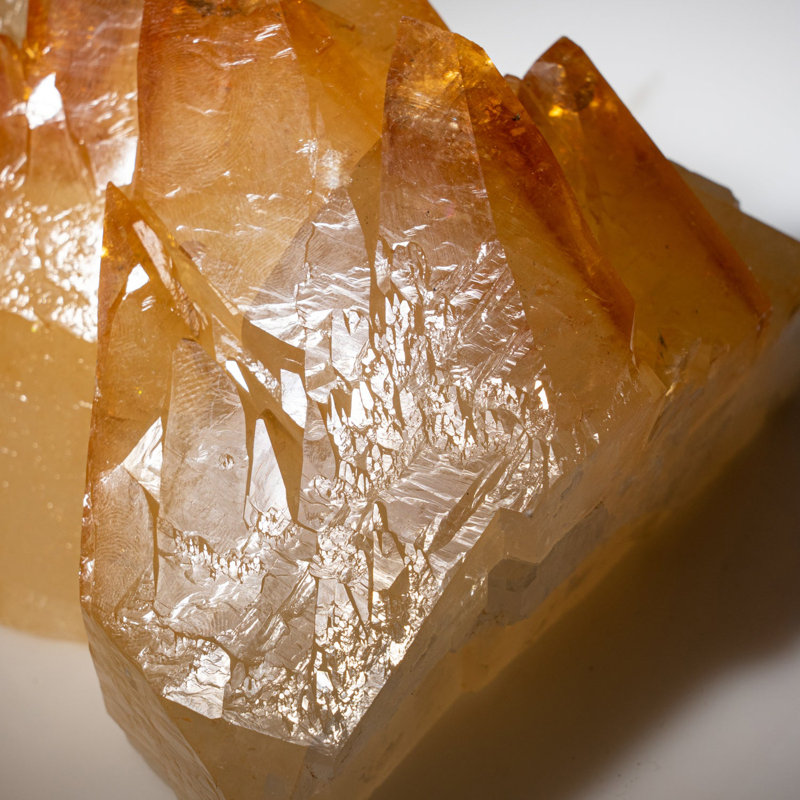 Cristal de calcite doré de la mine Elmwood, Tennessee (2,6 lb)