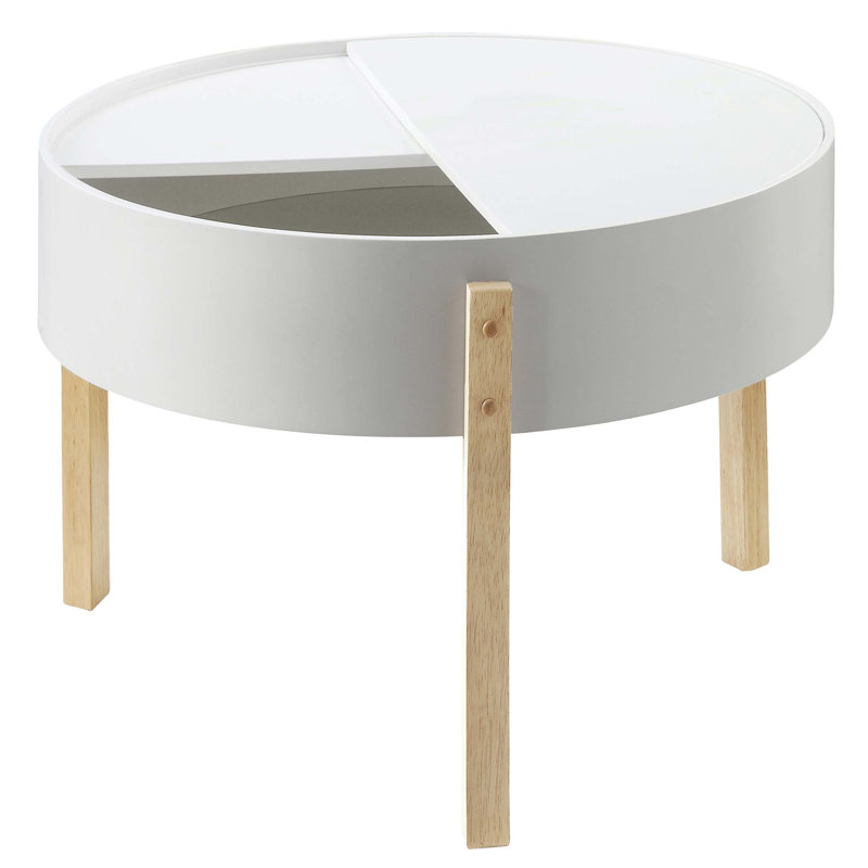 Table basse ronde avec rangement Sowers