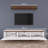 Modern TV Stand with Storage, White & Walnut, 70.9 x 19.1 x 13.8 Inches | 100% Melamine Coated Particle Board, Thickness: 0.7 Inches | Stylish Scandinavian Design, Numerous Shelves for Additional Storage-1496093431