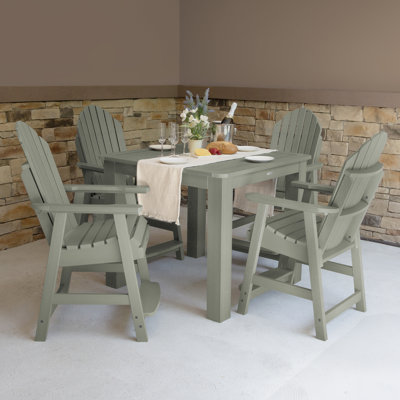 Anette 4-Person 42" Square, Counter-Height Dining Set