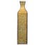 Vase de plancher décoratif en forme de bouteille en métal de style antique doré pour entrée, salon ou salle à manger, grand-586496801