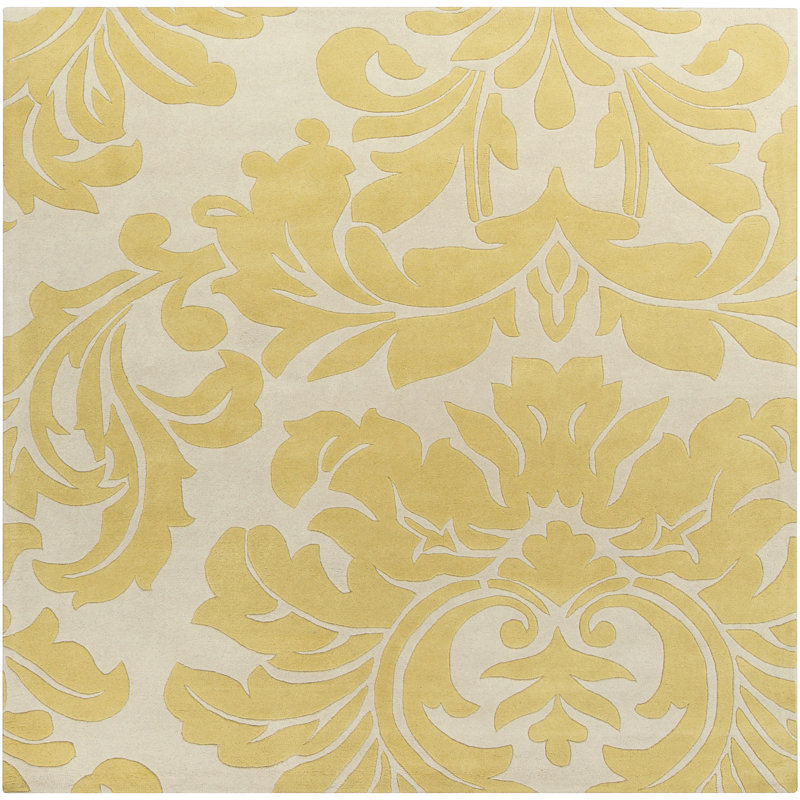 Elsberry Wool Floral Indoor Rug, Square 9'9"