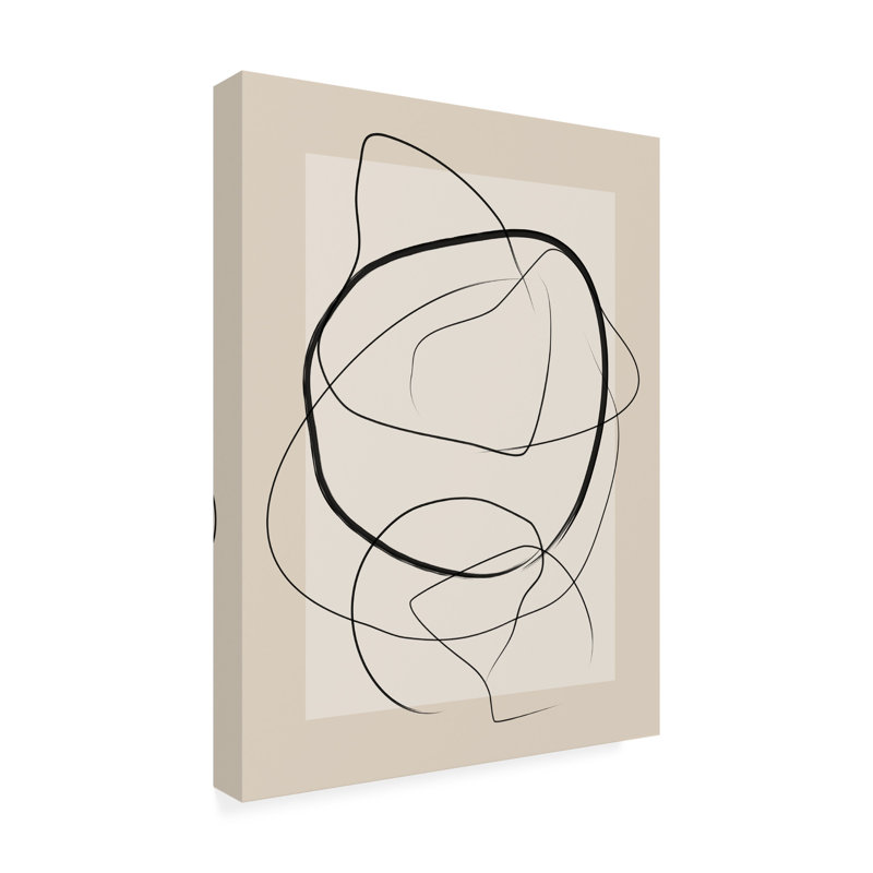 "Bolle doux", art abstrait sur toile, H 19 po x l 14 po x P 2 po