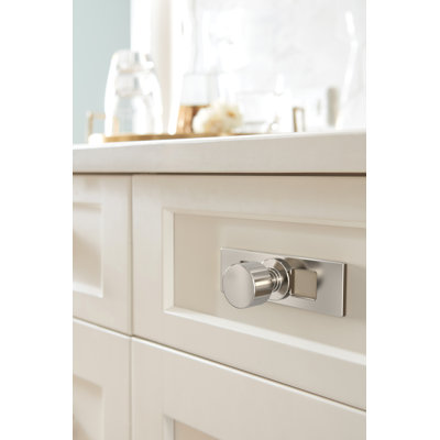Medora 3-11/16 inch (94mm) Length Rectangle Cabinet Knob Backplate