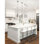 Mini luminaire suspendu 1 lumière DEL moderne pour cuisine, salle à manger, salon - DEL intégrée - hauteur de suspension réglable