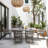 Daiwik Rectangular Outdoor Dining Set with Cushions-2001940434-2001940433