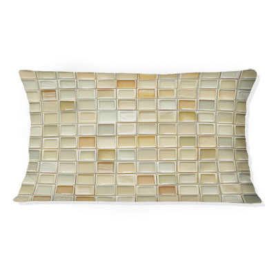 Coussin lombaire ivoire Mid-Century