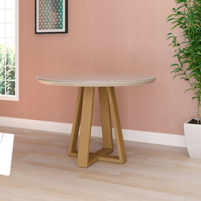 Mapleview Round Solid Wood Base Dining Table